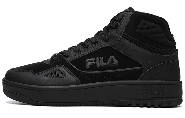 FILA High Top Retro Basketball Shoes Black
