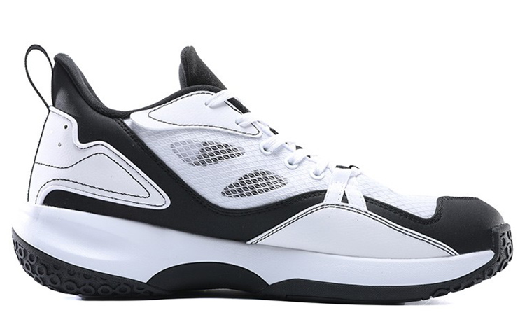 PEAK Cushioning Mid top Performance Basketball Shoes Men’s White Black