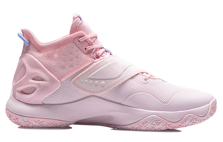 Li Ning Cicada Wing Basketball Shoes Men’s Mid Top Primrose Pink/Light Pink