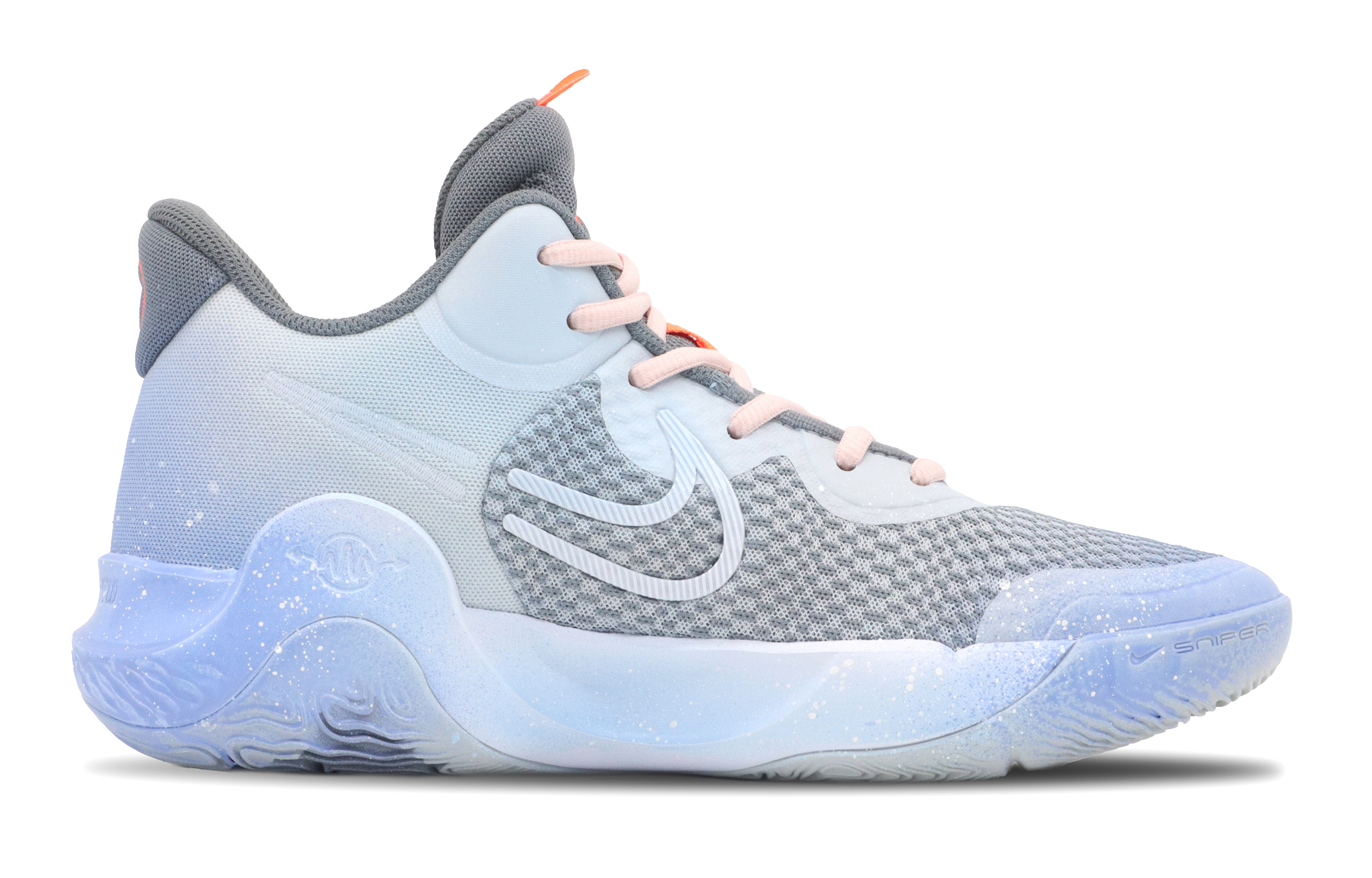 Nike Trey 5 KD Tree Ridge, West Coast Cushioning, Wear Resistant Mid top Basketball Shoes Unisex Blue Gray