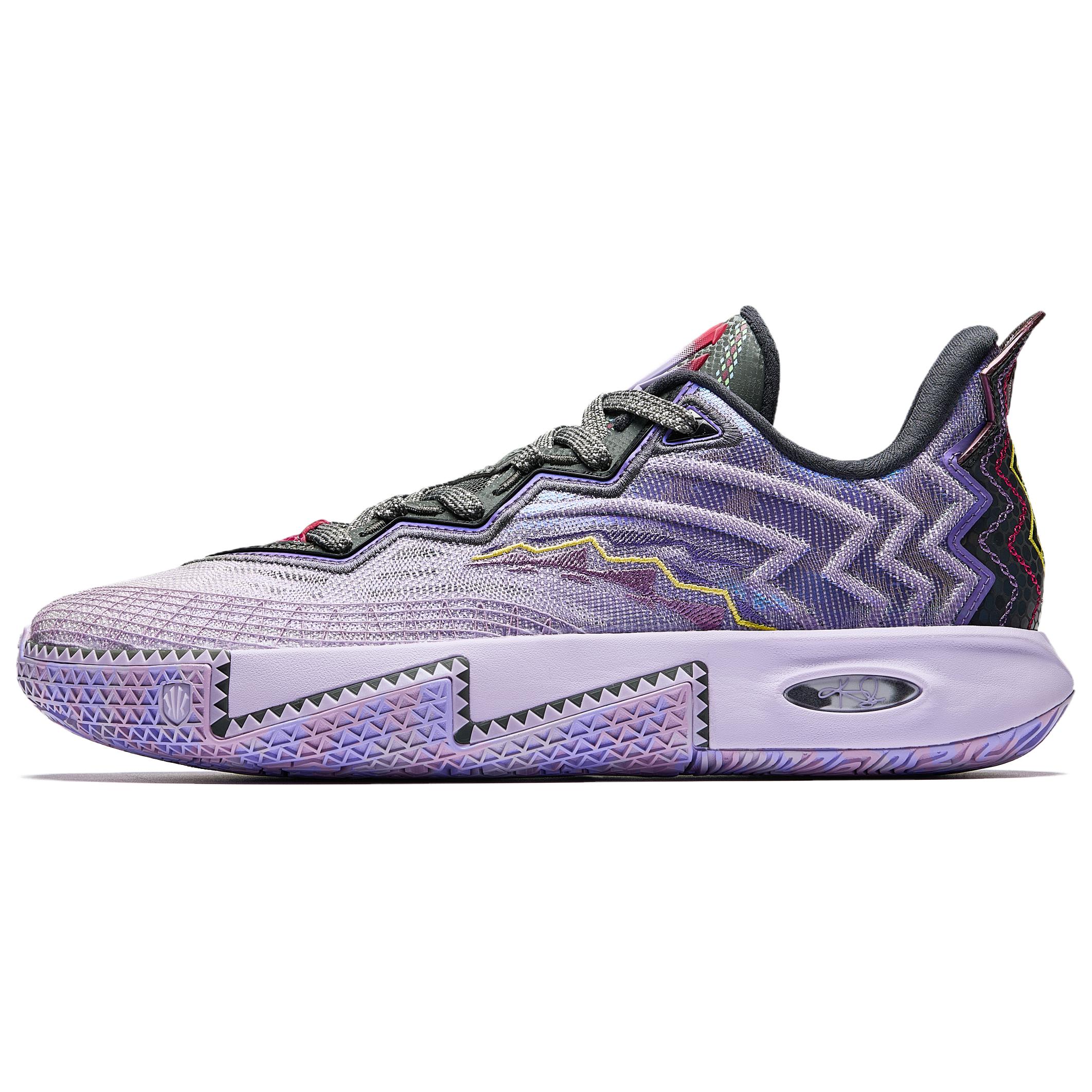 Anta KAI 2 Irving II remember nitrogen technology professional practice fabric synthetic leather low top midfoot carbon plate basketball shoes men's gray purple