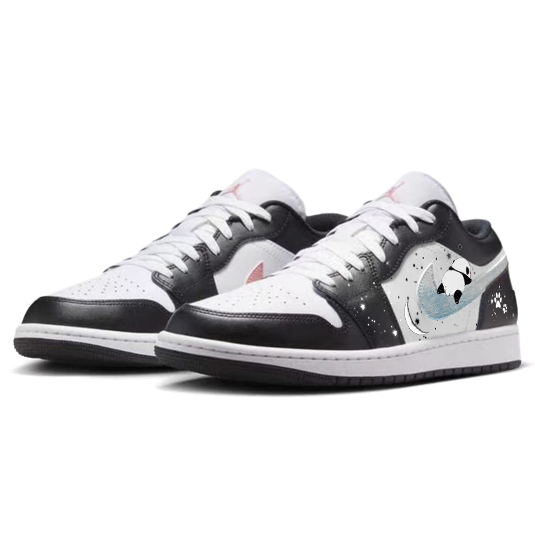 Jordan Air Jordan 1 Vintage Basketball Shoes Unisex Low Top White/Black