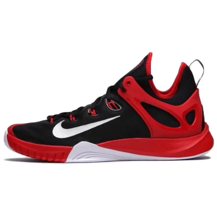 Nike Hyperrev 2015 Slip Resistant Abrasion Resistant Low top Basketball Shoes Men's Black Red