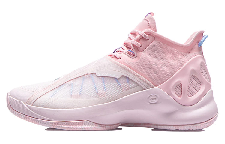 Li Ning Cicada Wing Basketball Shoes Men’s Mid Top Primrose Pink/Light Pink