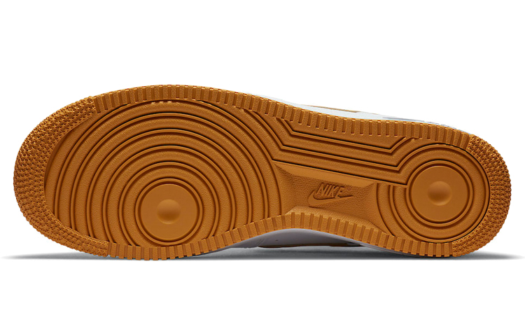 Мужские кроссовки Nike Air Force 1 (белый / желтый) — Белый / жёлтый — фото 5