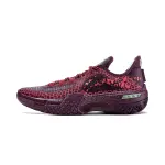 Li Ning Jie Ao Cushioning Slip Resistant Abrasion Resistant Lightweight Rebound Low top Basketball Shoes Men's Fuchsia