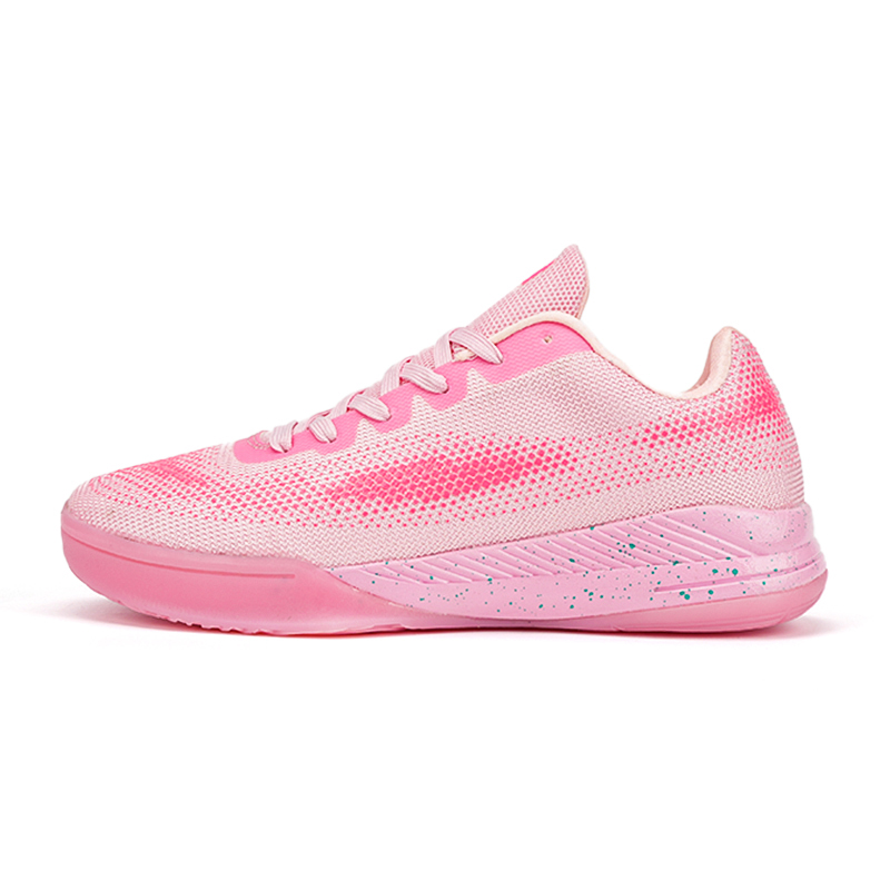 IVERSON Cushioning Slip Resistant Abrasion Resistant Low top Basketball Shoes Unisex Cherry Blossom Pink