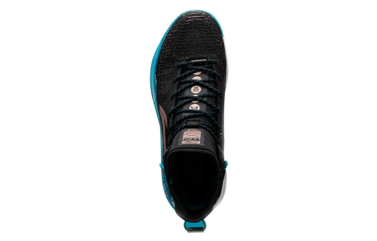 Li Ning YuShuai 13 Boom Cushioning Slip Resistant High top Performance Basketball Shoes Men’s Black Blue