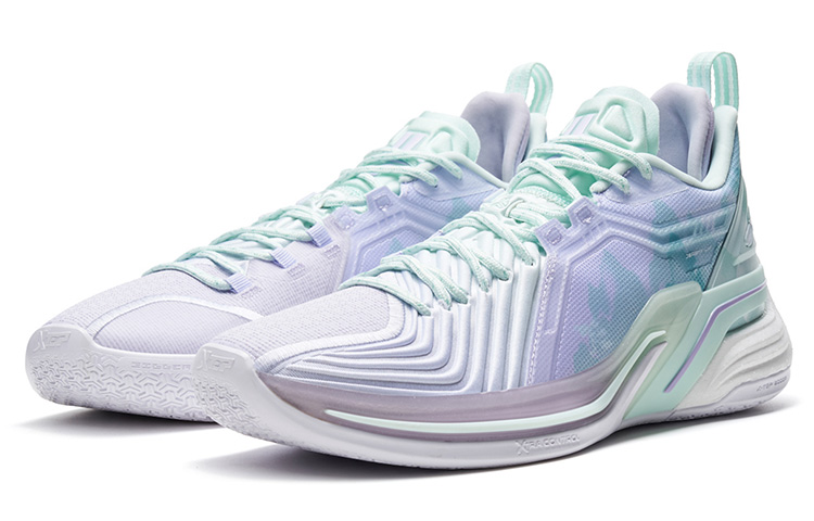 XTEP Jlin 3 JLIN3 Low top Basketball Shoes Men’s Purple Green