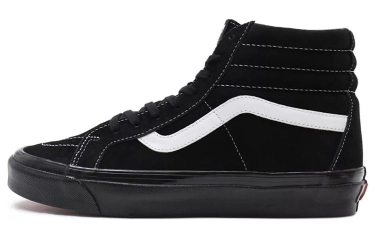 Vans SK8 Anaheim Anaheim casual side stripes high top sneakers men and women same style black and white