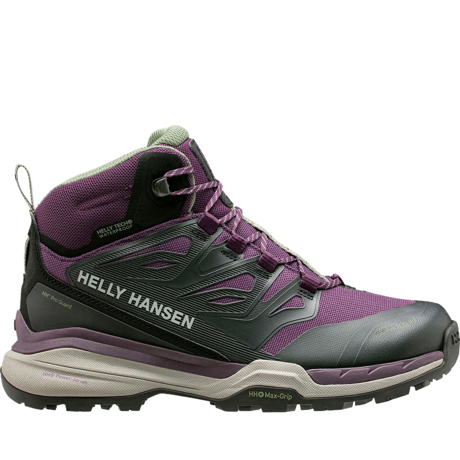 HELLY HANSEN Slip Resistant Abrasion Resistant High top Mountaineering & Hiking Shoes Women’s Purple