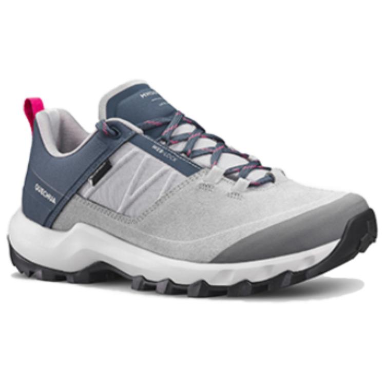 DECATHLON MH500 Cushioning Slip Resistant Cushioning Slip Resistant Low top Hiking Shoes Women’s Silver Gray