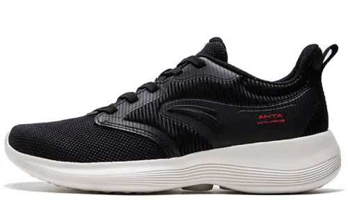 ANTA Training Shoes Men's Low Top Black/University Red