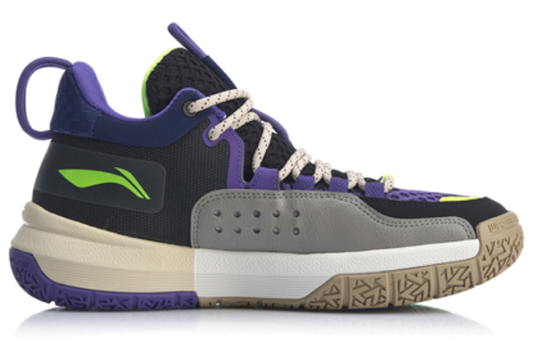 Li Ning ALL DAY 4 ALL DAY 4 Patchwork Cushioning Slip Resistant Mid top Basketball Shoes Men’s Sneakers