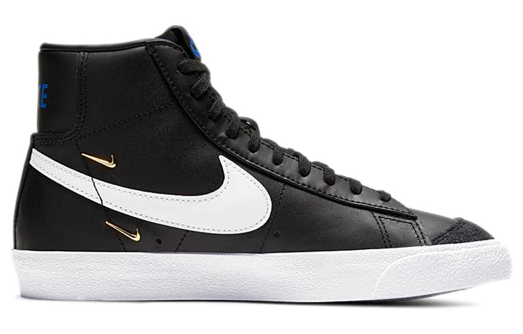 Женские кеды Nike Blazer 77 se "gold luxe" (черные) — Чёрный — фото 2