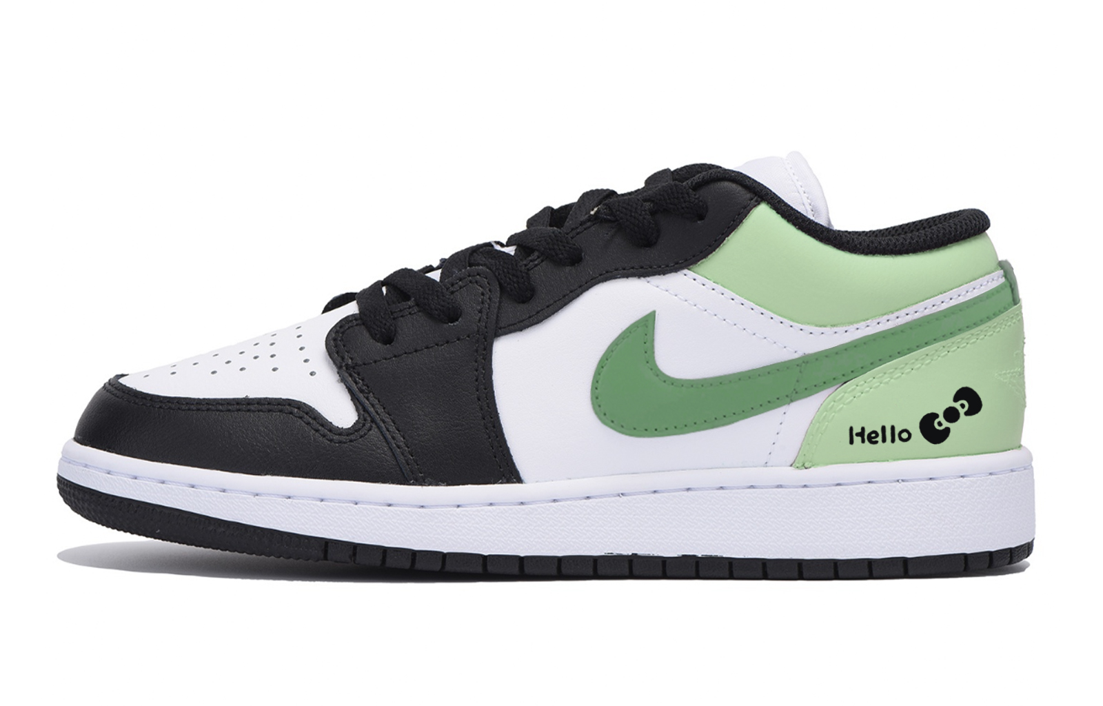 Jordan Air Jordan 1 Low top Vintage Basketball Shoes Men’s White Green