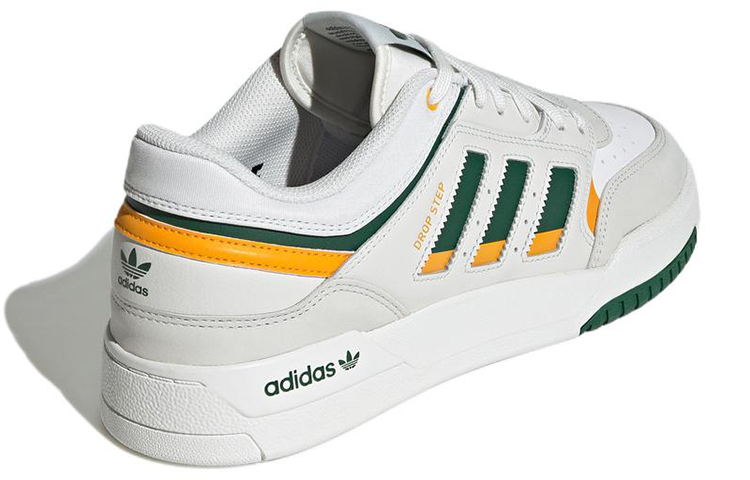 Кроссовки adidas originals Drop Step Low (серый / белый / зеленый) — Серый / белый / зелёный — фото 4