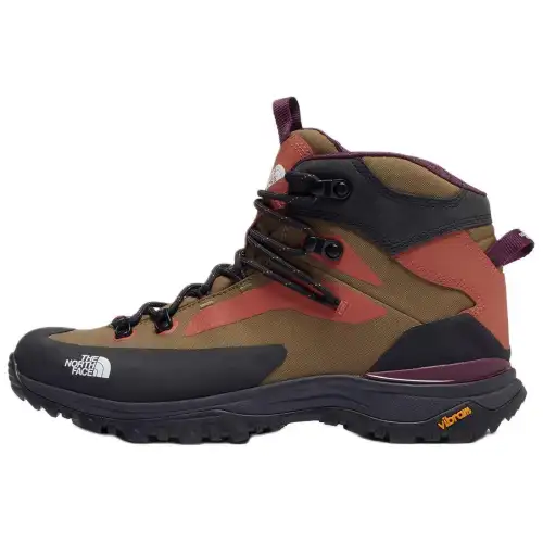 THE NORTH FACE Creston Hike Comfortable Slip Resistant Abrasion Resistant Mid top Hiking Shoes Men's Green Black