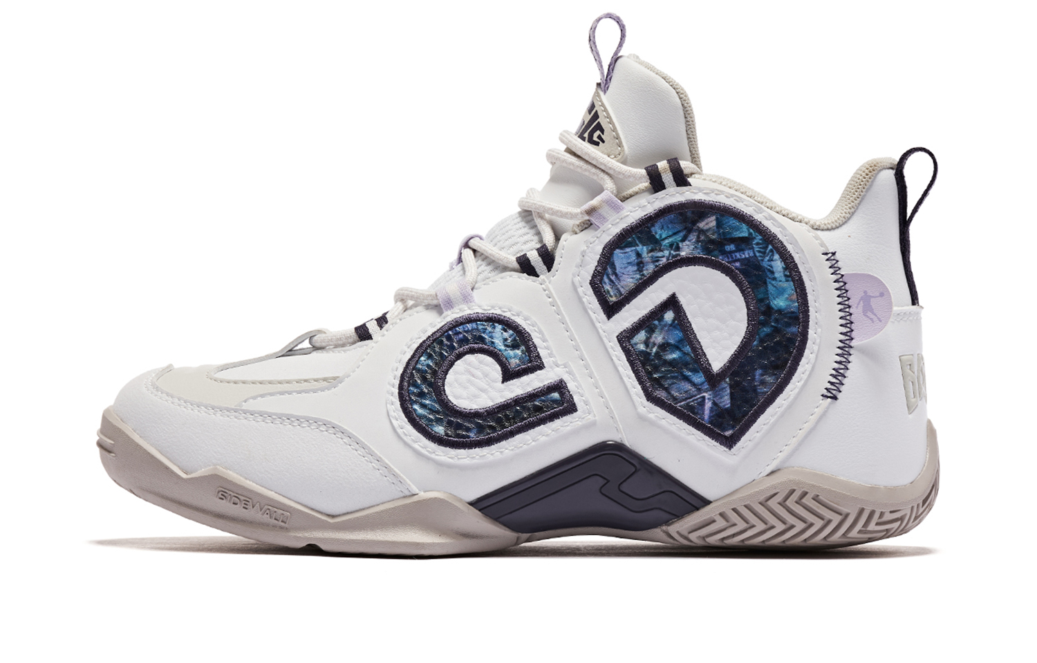 QIAODAN Non slip, Wear resistant, Impact resistant Mid top Basketball Shoes Women’s Black White