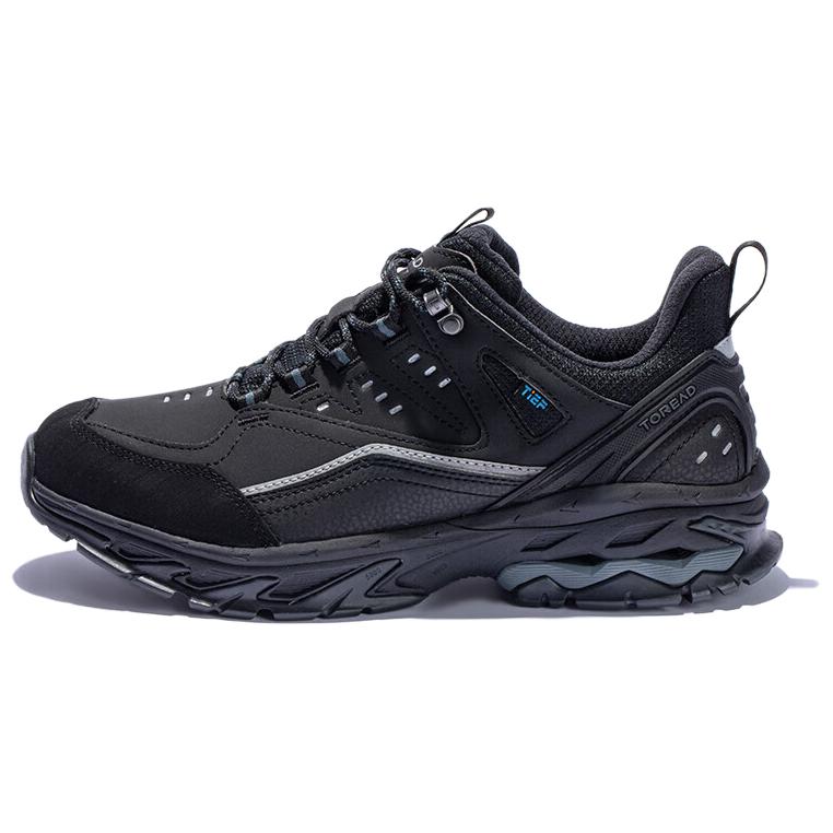 TOREAD Slip Resistant Abrasion Resistant Low top Hiking Shoes Men’s Black