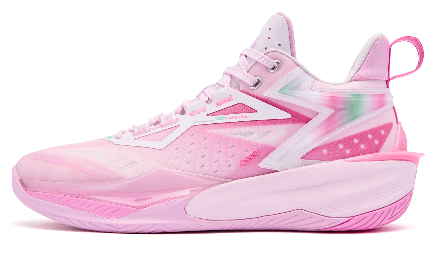 Jordan Broken Shadow 6ELITE Conch Pearl Full Palm Technology Versatile Daily Use for Teenagers Practical Training Shock Absorbing Anti-Slip Wear-Resistant Breathable Support Balanced Rebound Anti-Rollover Anti-Twist Grip Mid-top Basketball Shoes Men's Pink