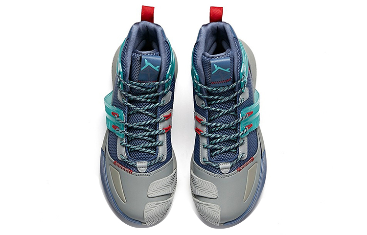 Anta Crazy 4 High top Performance Basketball Shoes Men’s Blue Gray