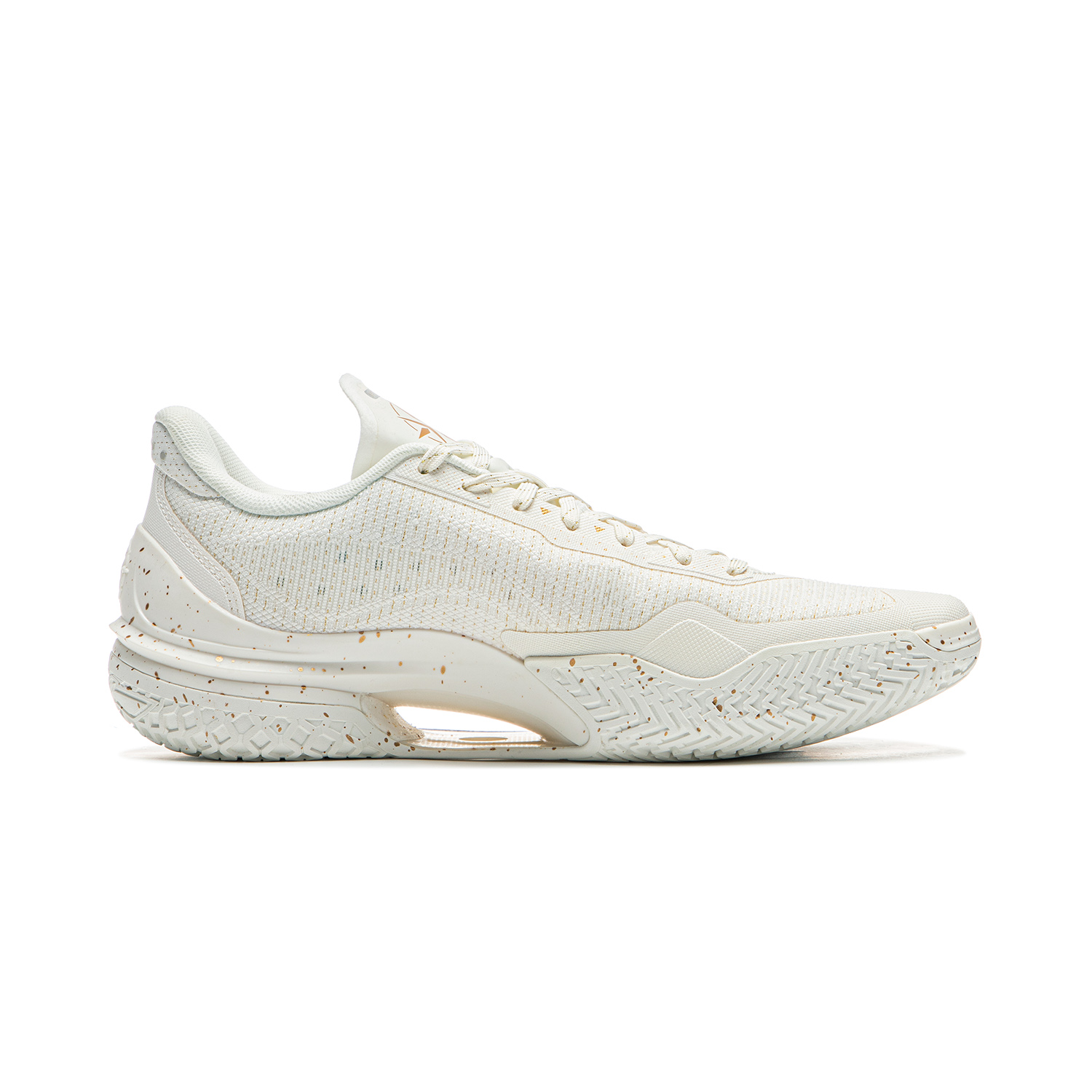 Li Ning Liren 5 Low top Performance Basketball Shoes Men’s White Gold