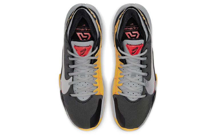 Кроссовки Nike Freak 2 Taxi (серо-серебристо-желтые) — фото 4