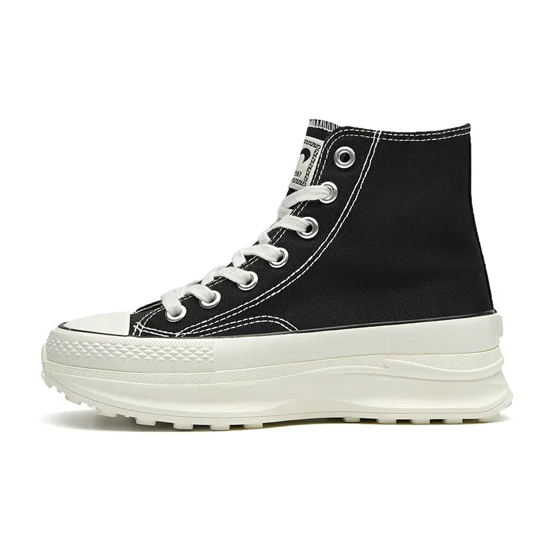 K bird High top Canvas Shoes Women's Black