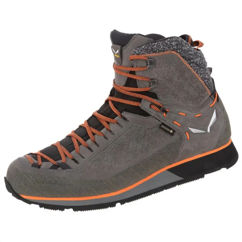SALEWA MOUNTAIN TRAINER 2 Fabric Slip Resistant, Abrasion Resistant, Waterproof High top Hiking Shoes Men's Brown