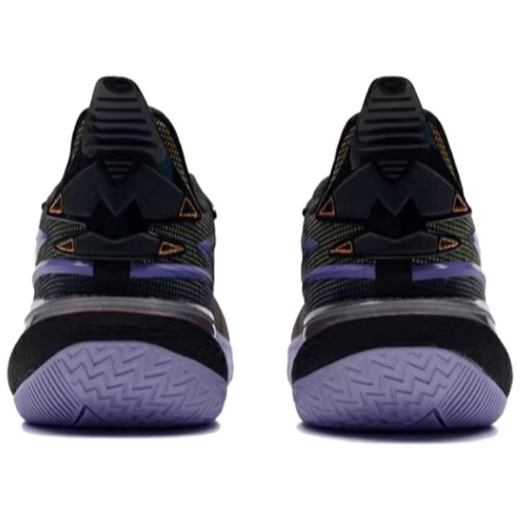 XTEP Battle 3 Comfortable Cushioning Low top Basketball Shoes Men’s Black Orange Purple