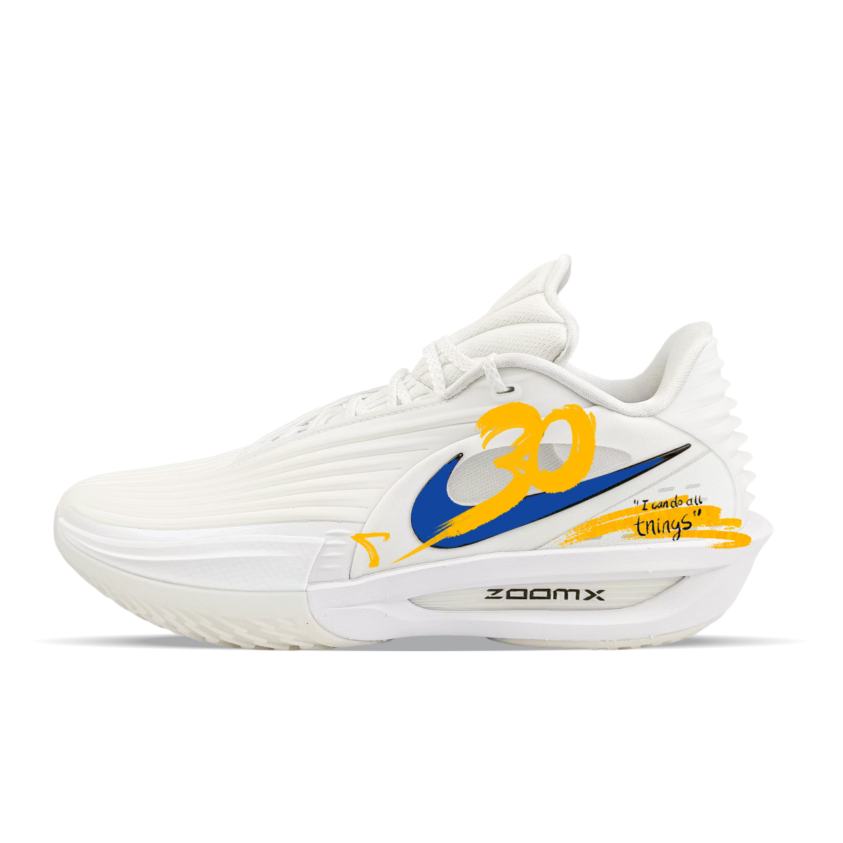 Nike GT Cut 3 Turbo BNK White Shadow 30 Court Elf Comfortable Cushioning Abrasion Resistant Cushioning, Wear Resistant