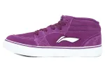 Li Ning Skateboard Shoes Women's Mid Top Purple/White