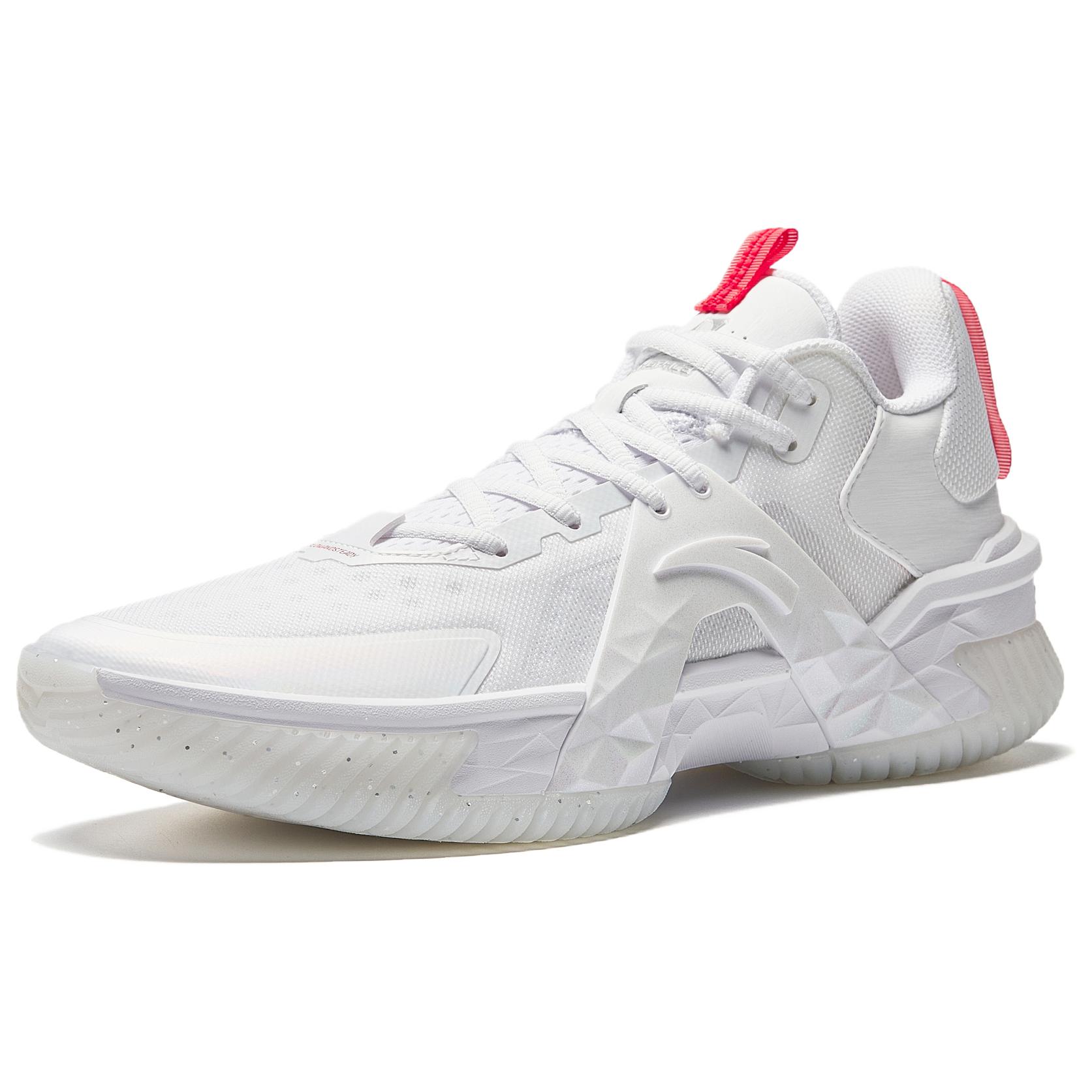 Anta Airspace 5 Cushioning Slip Resistant Abrasion Resistant Low top Basketball Shoes Men’s White