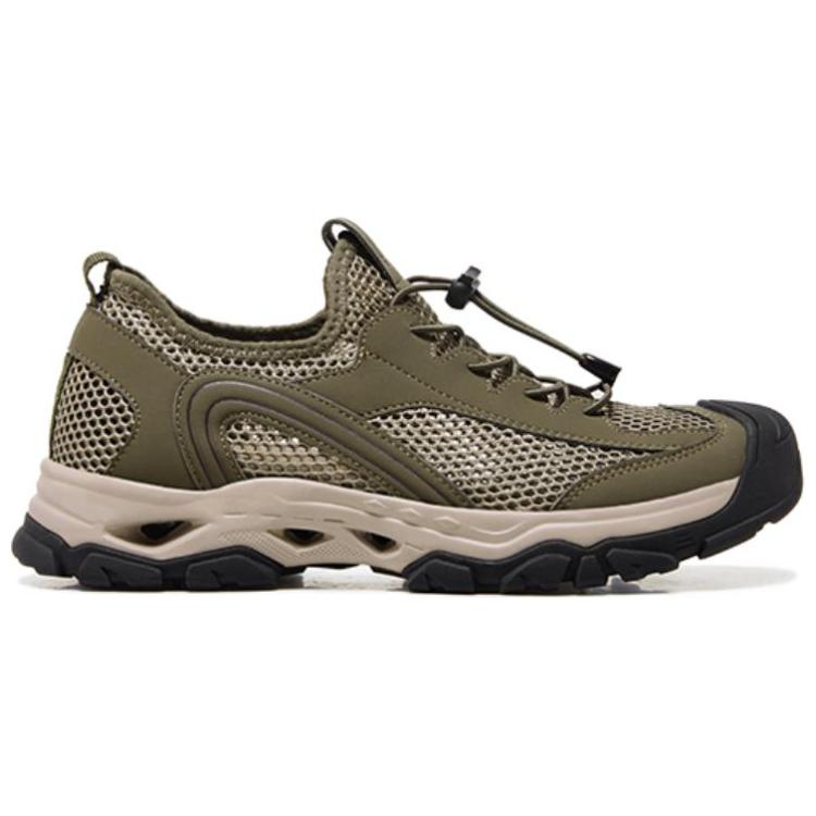 CAMEL Comfortable And Breathable Slip Resistant Abrasion Resistant Low top Hiking Shoes Men’s Army Green