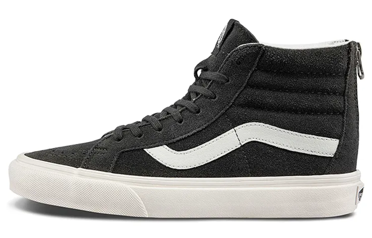 Vans Unisex SK8 High Top Sneakers Grey Charcoal Grey