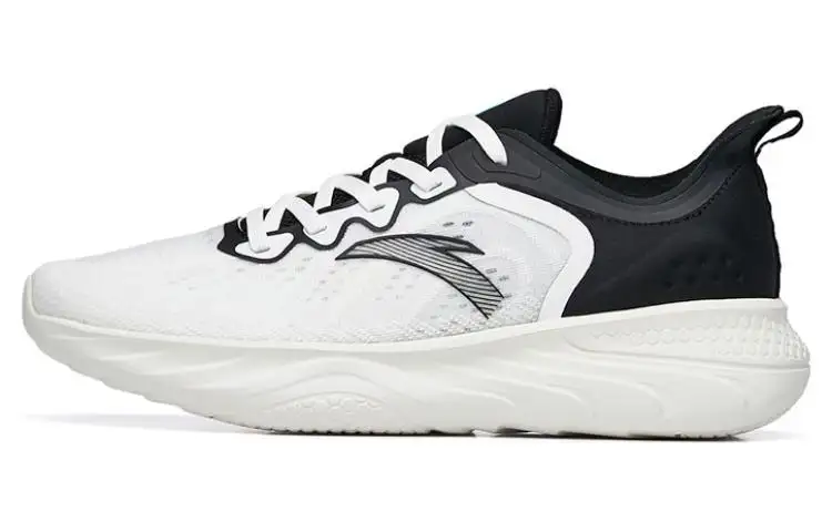 Anta Variety Training Collection Soft And Comfortable Cushioning Lightweight Low top Training Shoes White Black