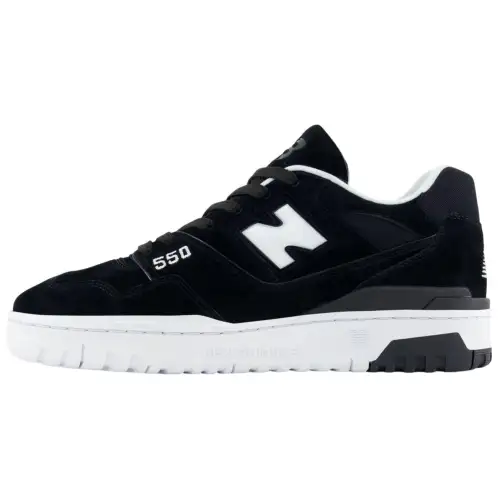 New Balance NB 550 Comfortable Low top Vintage Basketball Shoes Unisex Black White