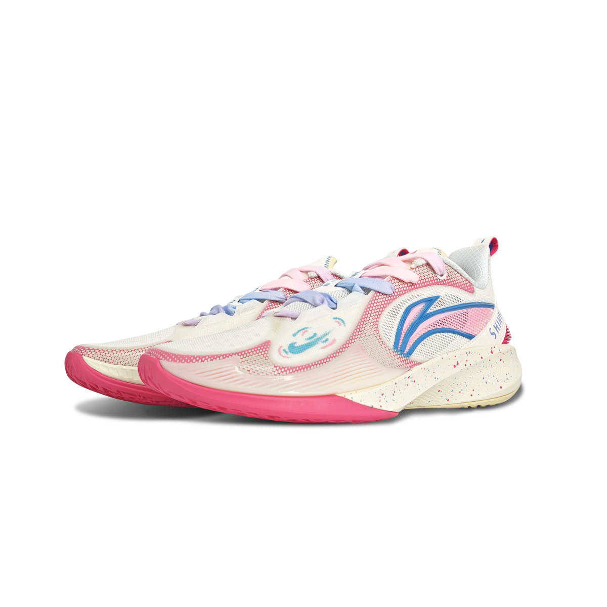 Li Ning Speed 2V2 Cushioning Slip Resistant Balance Cushioning Slip Resistant Balance Low top Basketball Shoes Men’s
