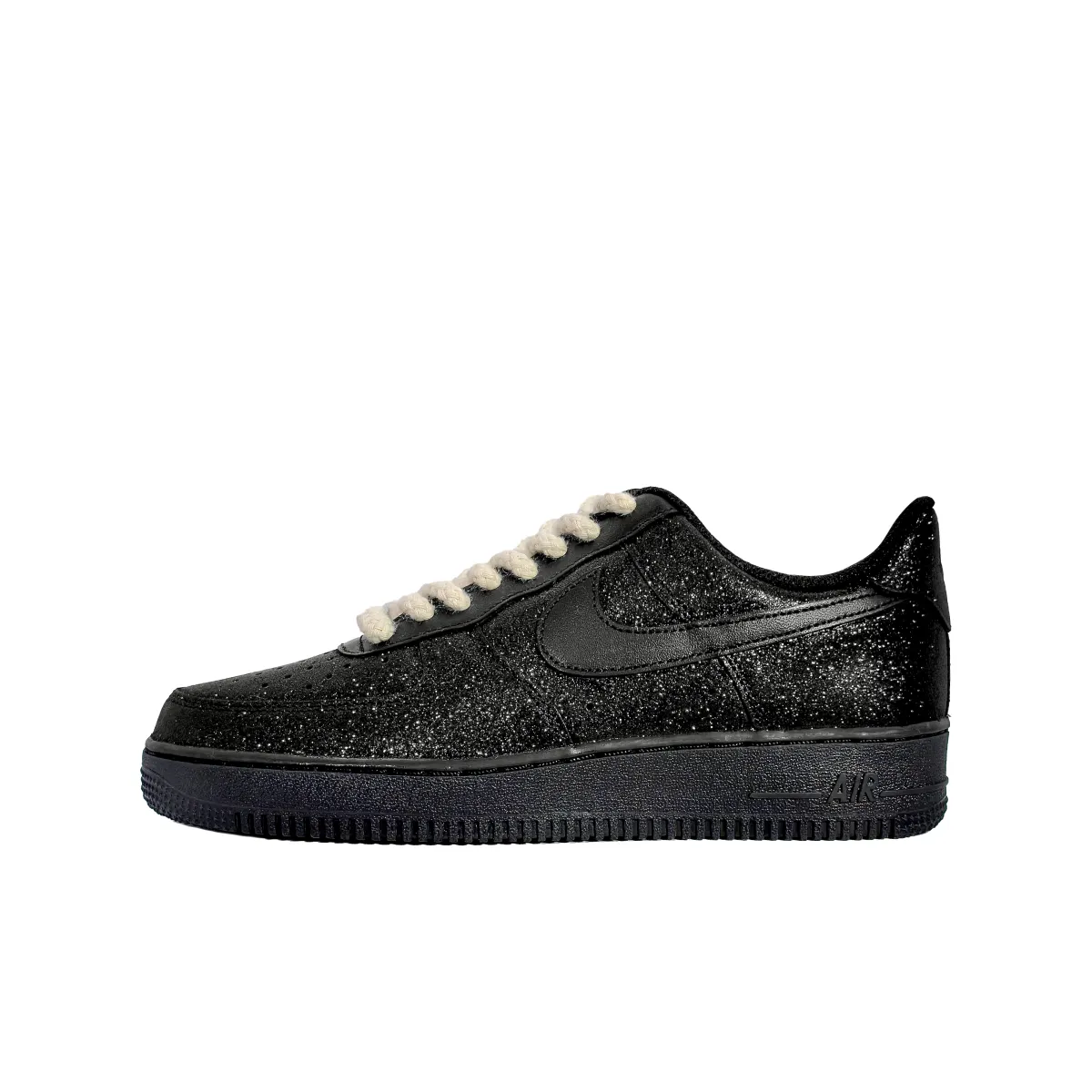 Nike Air Force 1 Abrasion Resistant Low top Skateboard Shoes Unisex Black