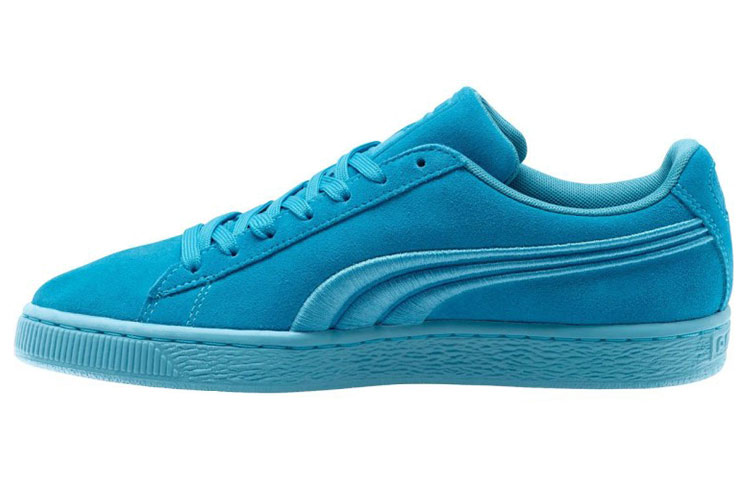 PUMA Suede Skateboard Shoes Men's Low Top Lake Blue
