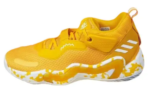 Adidas D.O.N. Issue #3 SM D.O.N. Issue 3 Comfort Lace Wear-Resistant Breathable Low-top Basketball Shoes Men's Yellow