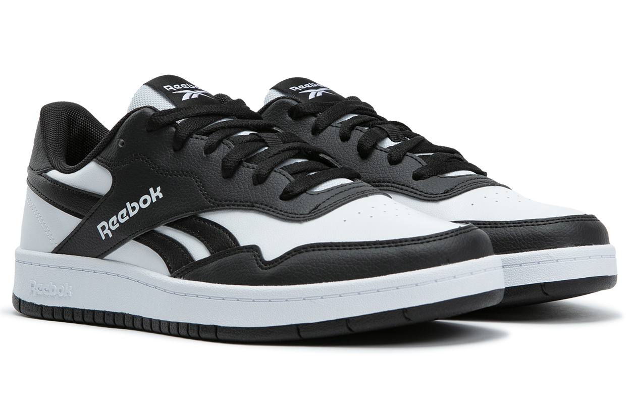 Reebok BB 1000 Wear resistant And Lightweight Low top Basketball Shoes Unisex Black White Colorway
