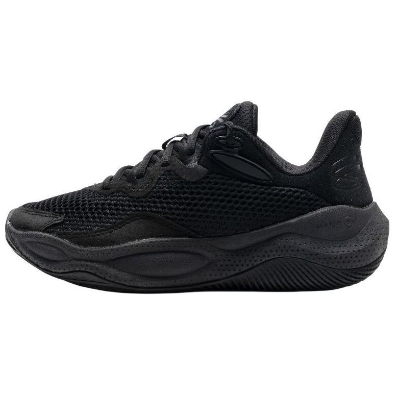 Under Armour Curry Splash 24 Abrasion Resistant Breathable Low top Basketball Shoes Unisex Black