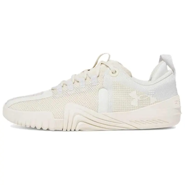 Under Armour Reign 6 Slip Resistant Abrasion Resistant Low top Training Shoes Men's Beige