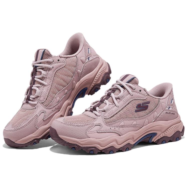 Skechers Cushioning Slip Resistant Abrasion Resistant Grip Low top Hiking Shoes Women’s Pink
