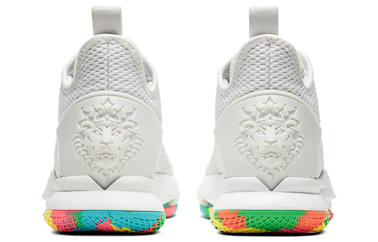 Мужские кроссовки Nike Witness 4 Lebron EP (белые с цветными деталями) — 白彩色 — фото 5
