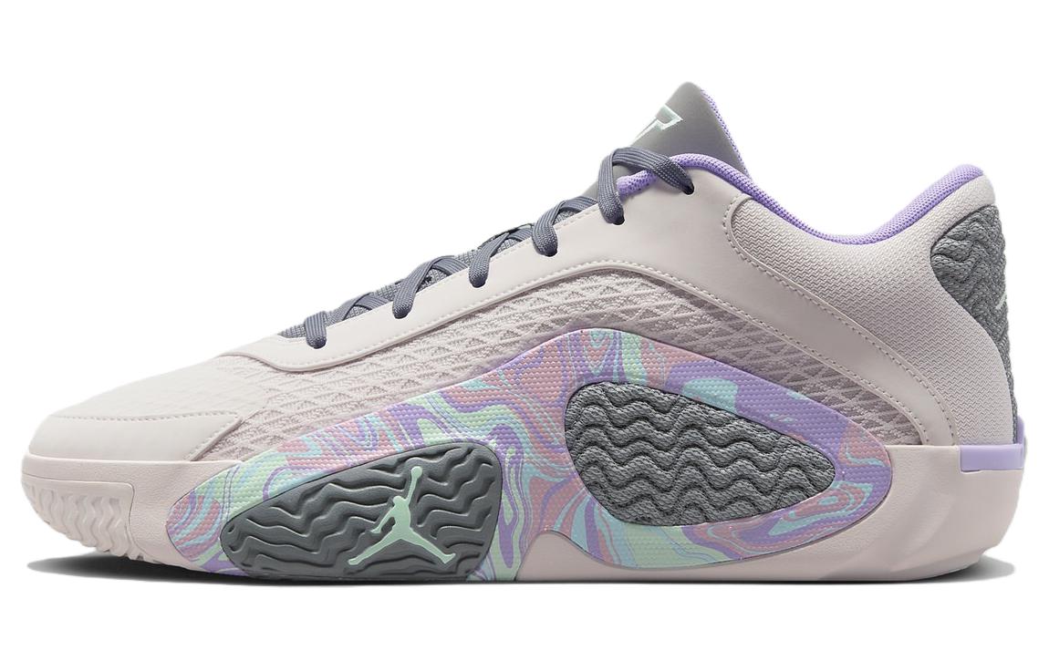 Мужские кроссовки Jordan Tatum 2 "Easter" PF (бежево-фиолетовые)