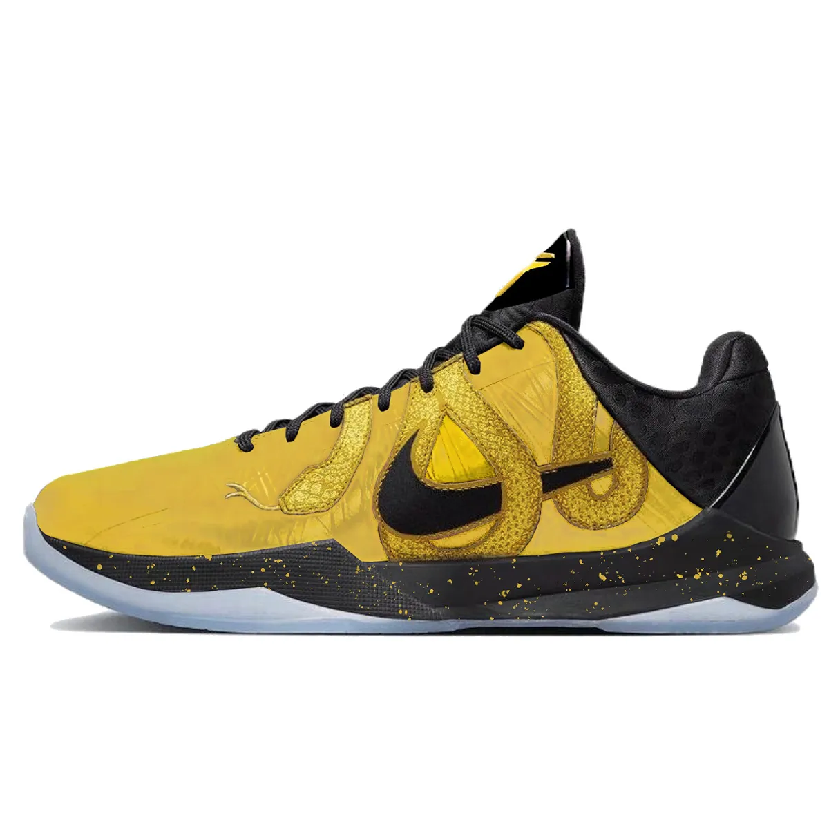 Nike Zoom Kobe 5 Slip Resistant Abrasion Resistant Slip Resistant Abrasion Resistant Low top Basketball Shoes Men's