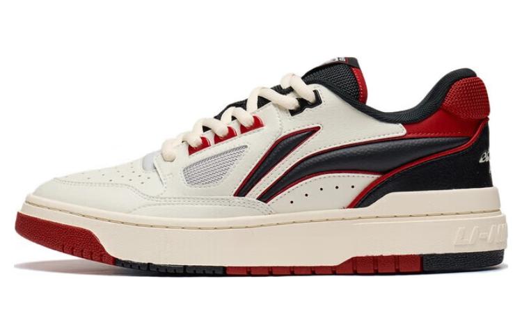 Li Ning Rookie 2 Cushioning, Wear Resistant Low top Basketball Shoes Men's White Red